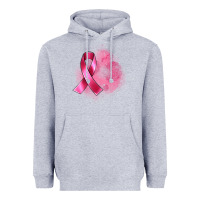 Heather Grey breast cancer custom name Heavyweight Hoodie - Artiststas