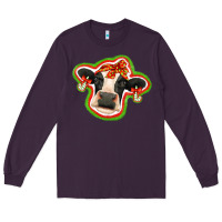 Plum christmas heifer Long Sleeve Tee - Jasminsmagicworld