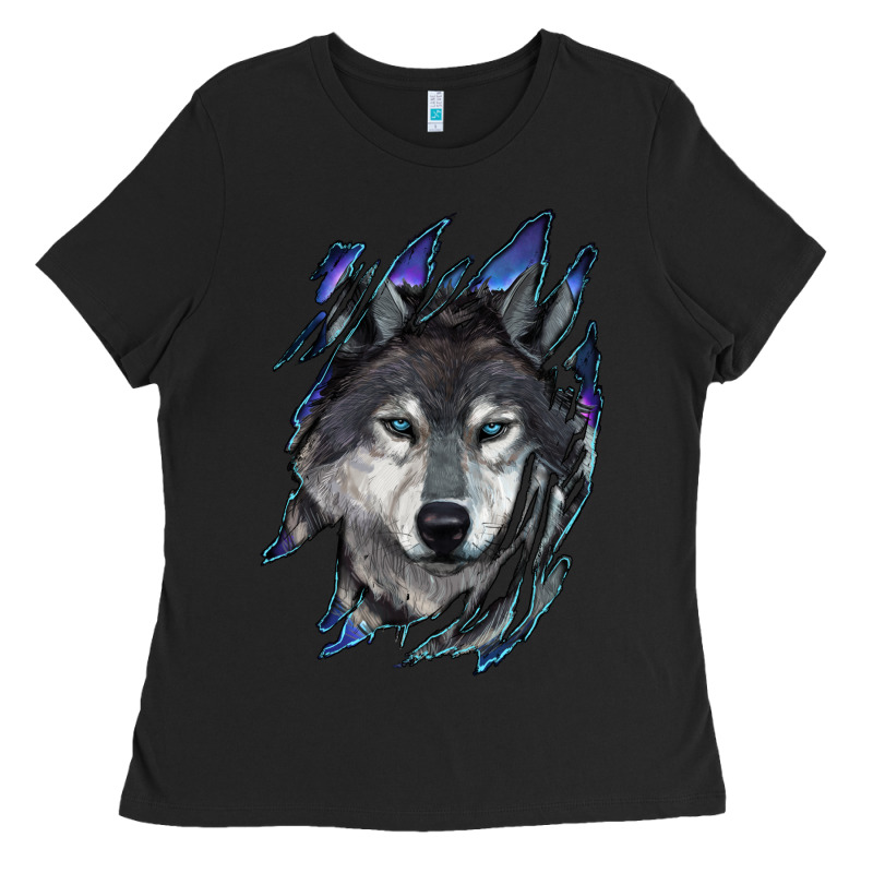 Wolf Scratch Mark Ladies Tee by RanaPortraitStore | Teevron