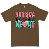 Cacao nursing is a work of heart Premium Tee - texasbilliewilder