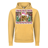 Vintage Mustard pink skeleton  christmas Vintage Hoodie - AdoDesignShop