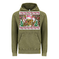 Vintage Olive pink skeleton  christmas Vintage Hoodie - AdoDesignShop