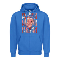 True Royal merry christmas smiling face Zipper Hoodie - MaliasSmallBusiness