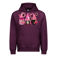 Mauve Wine breast cancer gnomes Urban Hoodie - CowGirlArtShop
