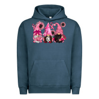 Pigment Midnight Navy breast cancer gnomes Urban Hoodie - CowGirlArtShop