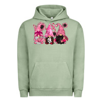 Pigment Oil Green breast cancer gnomes Urban Hoodie - CowGirlArtShop