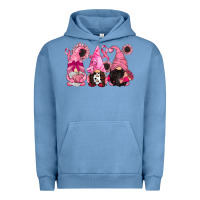 Pigment Pebble Blue breast cancer gnomes Urban Hoodie - CowGirlArtShop