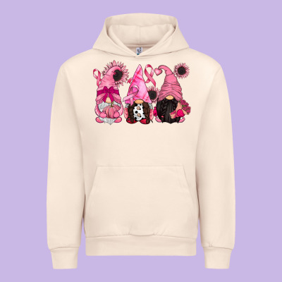 Breast Cancer Gnomes Urban Hoodie Designed By Cowgirlartshop