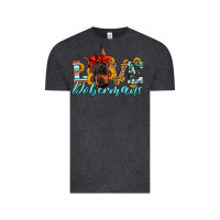 Vintage Black love dobermans Vintage Tee - Artiststas