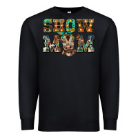 Black show mom brown calf Premium Sweatshirt - BarkalooDesign