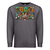 Charcoal Heather show mom brown calf Premium Sweatshirt - BarkalooDesign