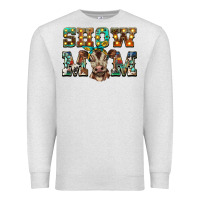 Oatmeal Heather show mom brown calf Premium Sweatshirt - BarkalooDesign