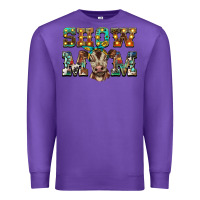 Purple show mom brown calf Premium Sweatshirt - BarkalooDesign