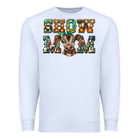 White show mom brown calf Premium Sweatshirt - BarkalooDesign