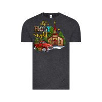 Vintage Black the church  holy night western truck Vintage Tee - AdoDesignShop