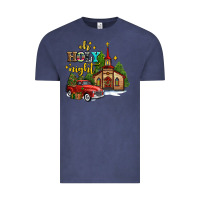 Vintage Denim the church  holy night western truck Vintage Tee - AdoDesignShop