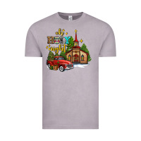 Vintage Zinc the church  holy night western truck Vintage Tee - AdoDesignShop
