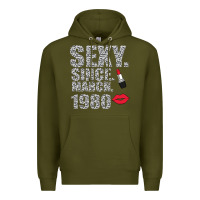Army Green Sexy Since March 1980 Premium Hoodie - Bettercallsaul