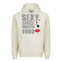 Oatmeal Heather Sexy Since March 1980 Premium Hoodie - Bettercallsaul