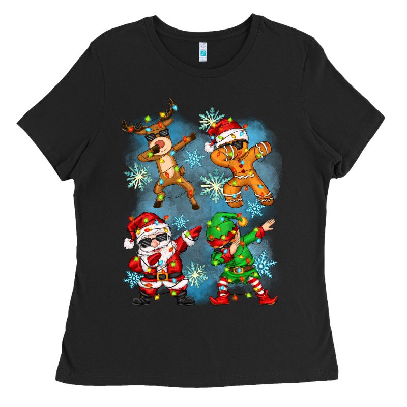 Dabbing Christmas Ladies Tee by Zillion Design Studio | Teevron