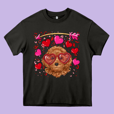 Heavy Core Tee valentine's day toy poodle