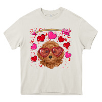 Cream valentine's day toy poodle Heavy Core Tee - RanaPortraitStore