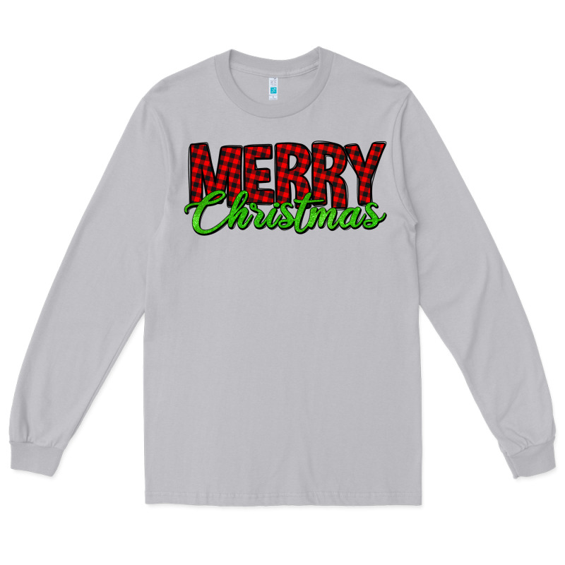 Merry Christmas Tartan Long Sleeve Tee by Jasminsmagicworld | Teevron