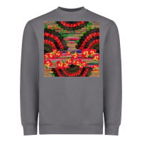 Storm spanish hand fan seamless pattern Heavyweight Sweatshirt - BundleAndBundleShop