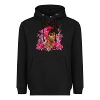 Black breast cancer afro woman Heavyweight Hoodie - Artiststas