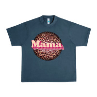 Midnight Navy mama leopard Urban Heavy Tee - JahusDesignShop