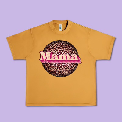 Mama Leopard Urban Heavy Tee Designed By Jahusdesignshop