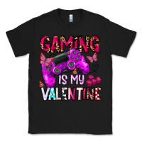 Black gaming is my valentine Classic Tee - CowhideDigitalArt