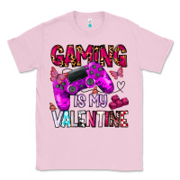Bubblegum Pink gaming is my valentine Classic Tee - CowhideDigitalArt