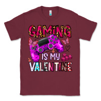 Burgundy gaming is my valentine Classic Tee - CowhideDigitalArt