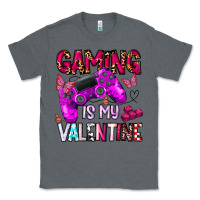 Charcoal Heather gaming is my valentine Classic Tee - CowhideDigitalArt
