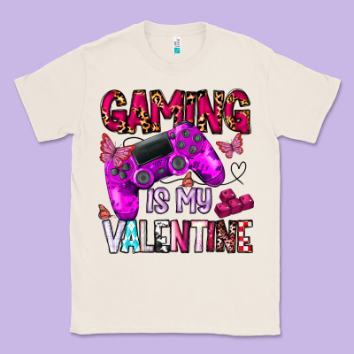 Gaming Is My Valentine Classic Tee Designed By Cowhidedigitalart