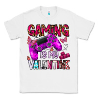 White gaming is my valentine Classic Tee - CowhideDigitalArt