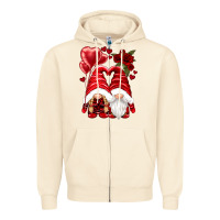 Sandshell valentines day gnomies Zipper Hoodie - NancyCooperArtShop