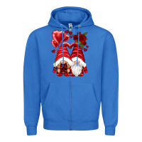 True Royal valentines day gnomies Zipper Hoodie - NancyCooperArtShop