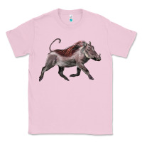 Bubblegum Pink Warthog Illustrations Classic Tee - LillyAllenDesigns