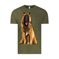 Vintage Olive belgian shepherd tervuren Vintage Tee - Artiststas