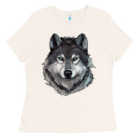 Bone Wolf Ladies Tee - RanaPortraitStore
