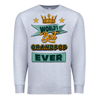 Heather Grey world's best grandpop ever Premium Sweatshirt - Jasminsmagicworld