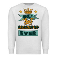 Oatmeal Heather world's best grandpop ever Premium Sweatshirt - Jasminsmagicworld