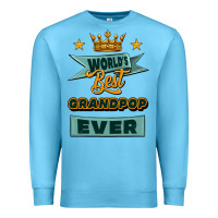 Ocean Blue world's best grandpop ever Premium Sweatshirt - Jasminsmagicworld