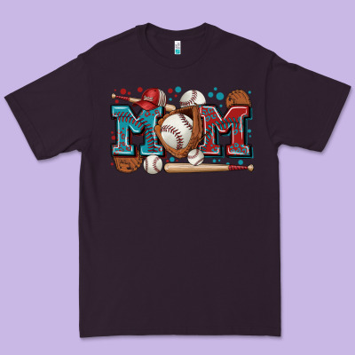 Mom Baseball Premium Tee Designed By Zillion Design Studio