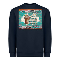 Navy iced coffee because my sarcasm need to stay hydrated Heavyweight Sweatshirt - Artiststas