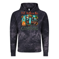 Cloud Black i'd rather be camping Vintage Hoodie - JahusDesignShop