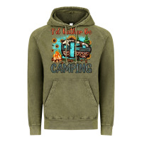 Vintage Olive i'd rather be camping Vintage Hoodie - JahusDesignShop