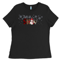 Black Christmas let it snow Ladies Tee - JahusDesignShop